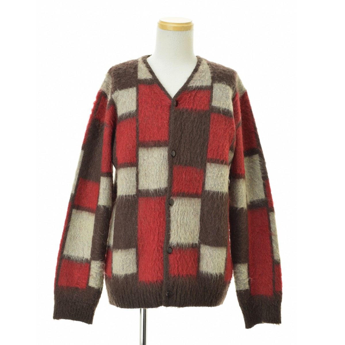 【中古】needles / ニードルス DI214 Mohair Cardigan Block ブロック モヘア長袖カーディガン【cacgadai-m】