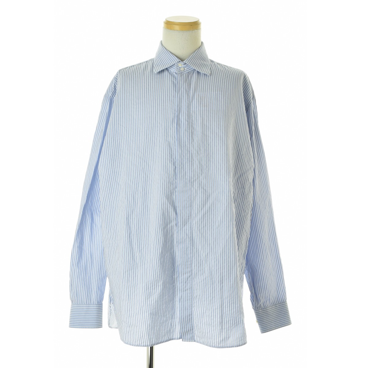 【中古】GIORGIO ARMANI / ジョルジオアルマーニ ストライプ長袖シャツ【cacfaibc-m】