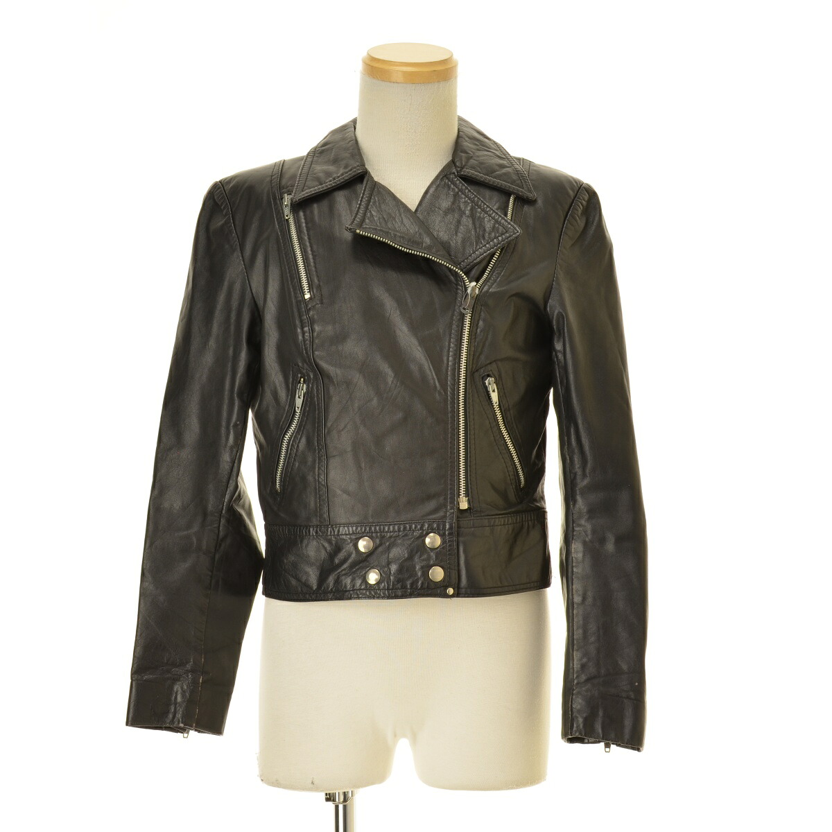 【中古】THE LEATHER RANCH 70s レザーダブルライダースジャケット【cacfbacf-m】