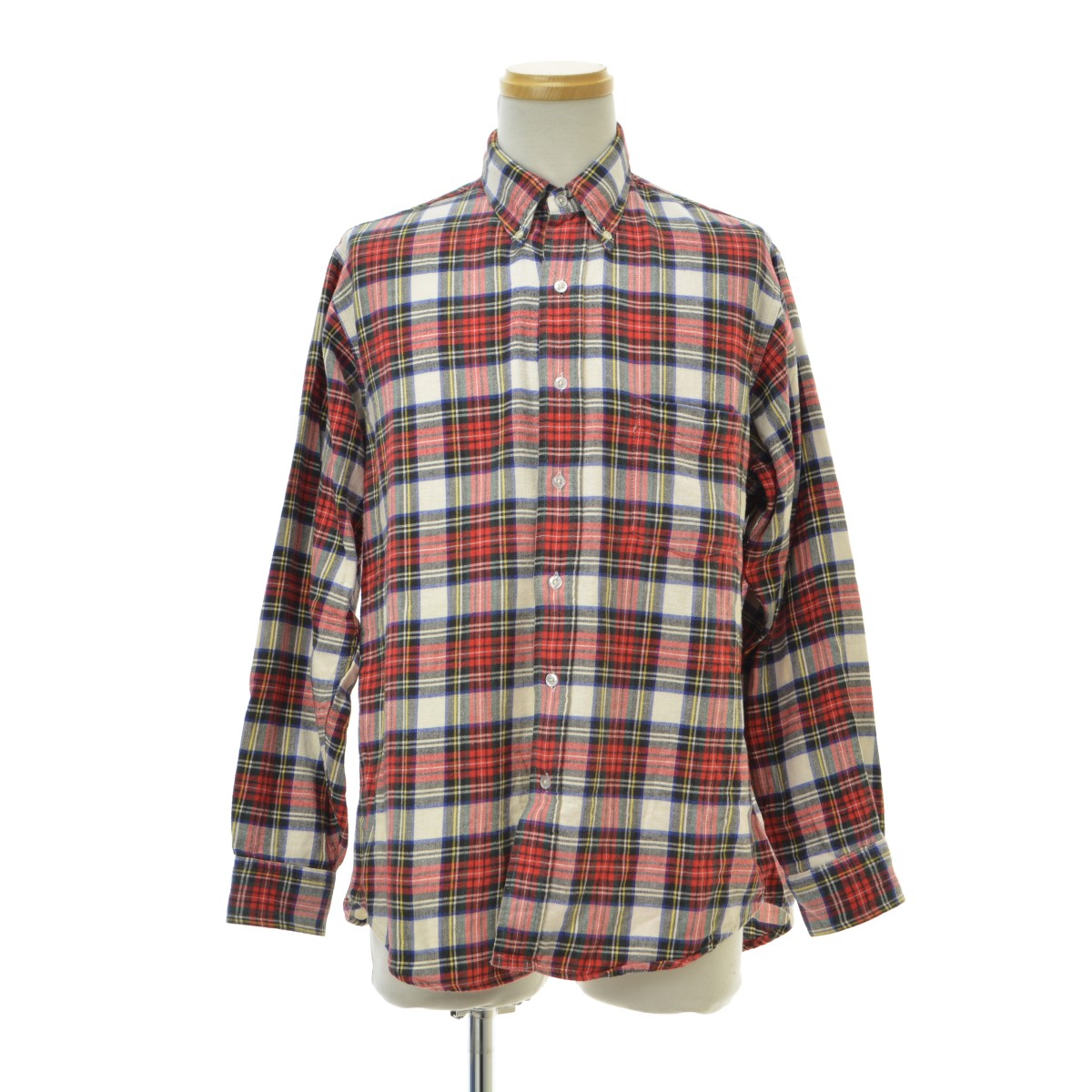 【中古】L.L.BEAN / エルエルビーン 80s～90s タータンチェック ボタンダウン長袖シャツ【cacgaebc-m】