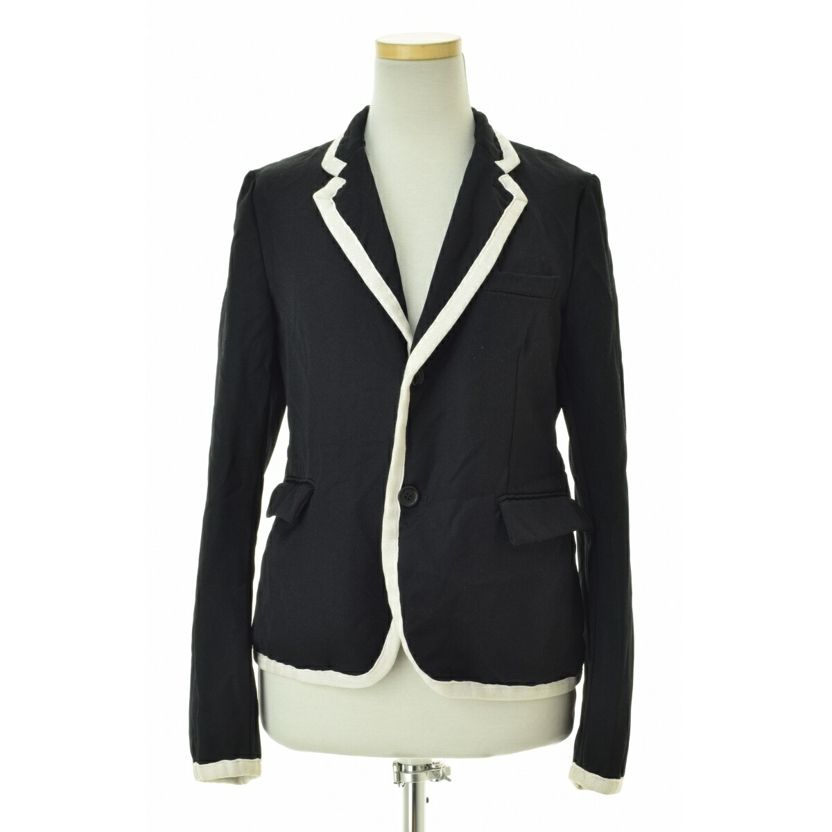 AD2019 コムデギャルソン BLACK 短冊ダメージ加工 燕尾ジャケット AD2019 コムデギャルソン BLACK 短冊ダメージ加工 燕尾ジャケット