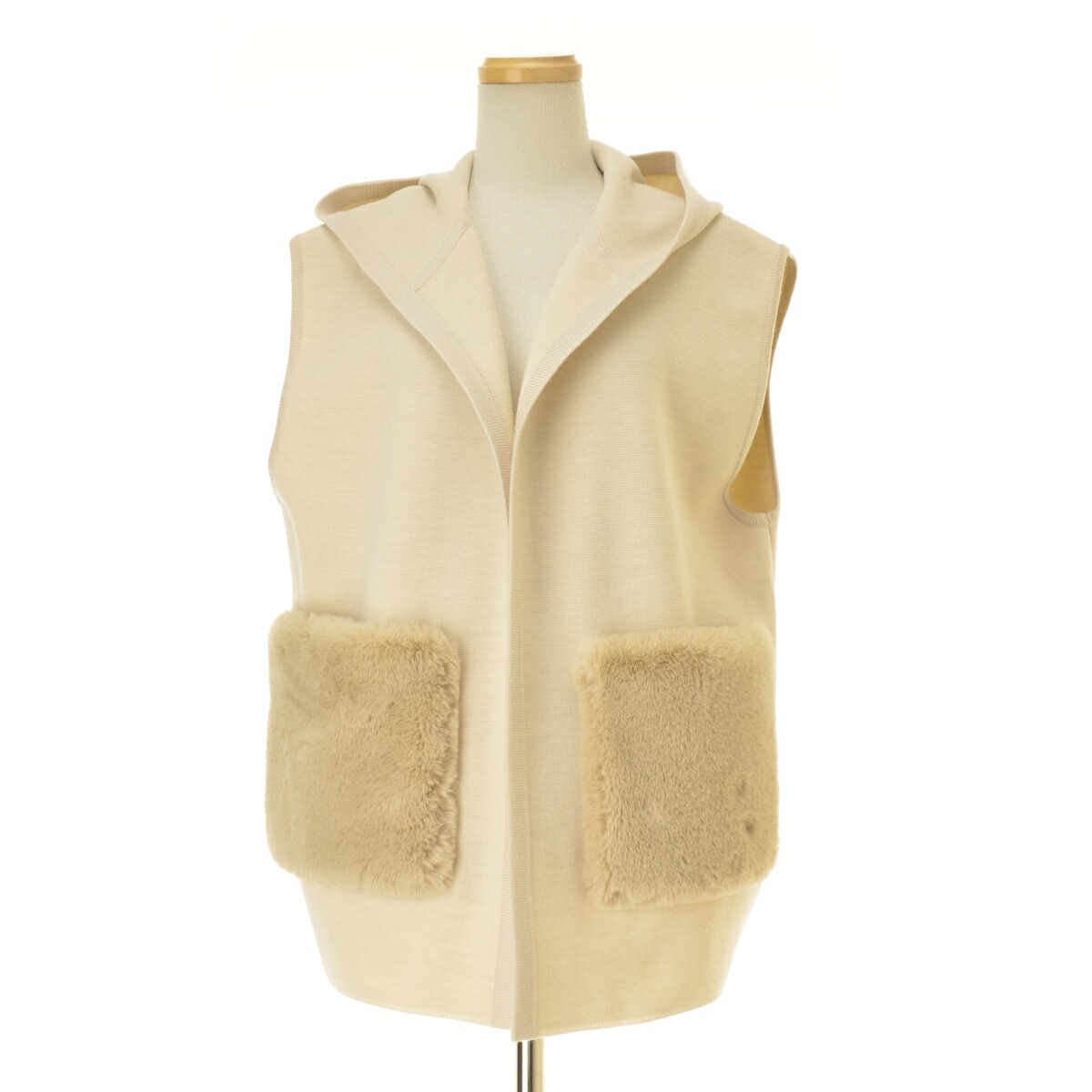 【中古】BALLSEY / ボールジー24AW 11024402205 ウールポリエステルミラノリブ フーディジレニットベスト【cacgacad-l】｜ブランド古着の買取販売カンフル