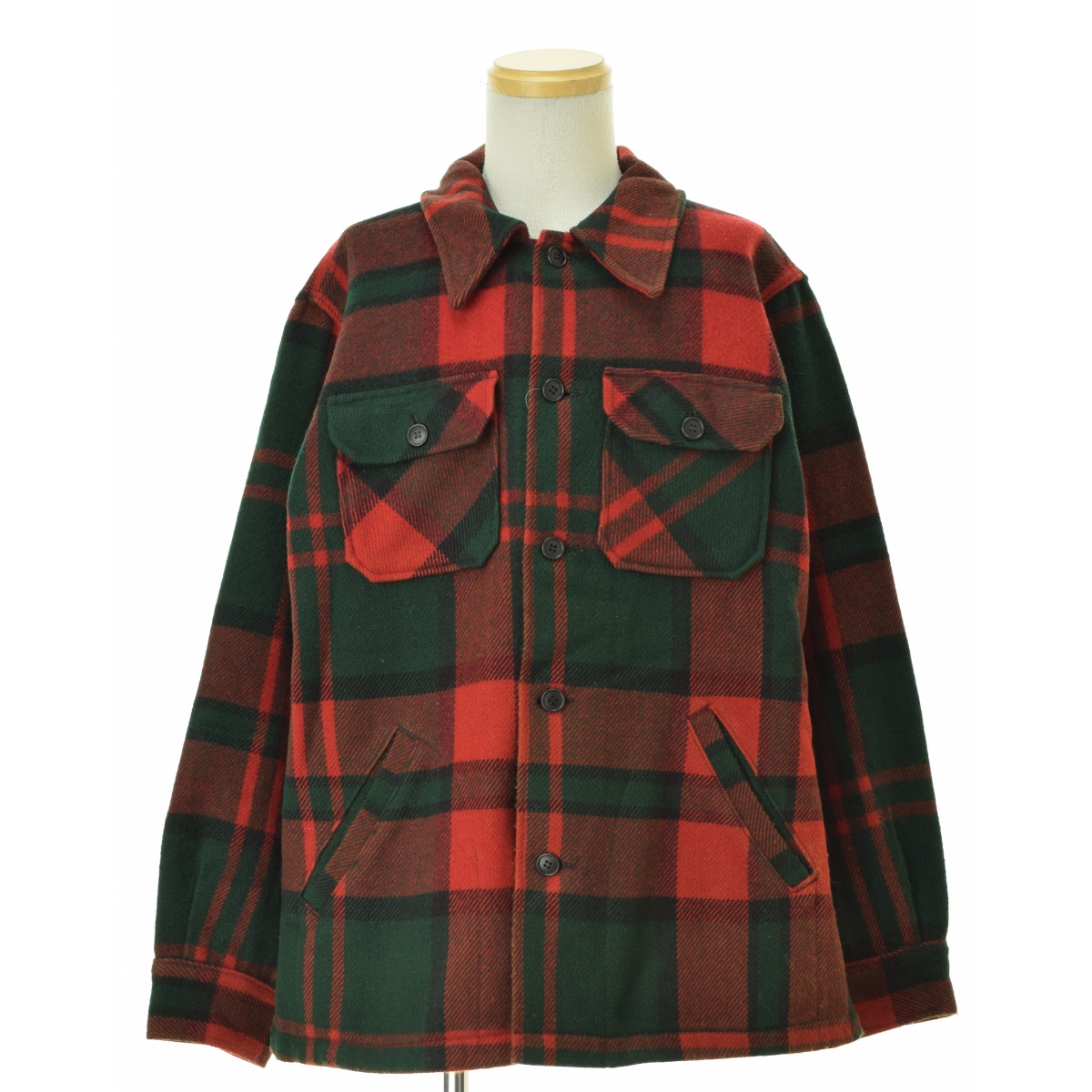 【中古】L.L.BEAN / エルエルビーン 70s 筆記体タグ 4ポケット チェックウールジャケット【cacfbbca-m】