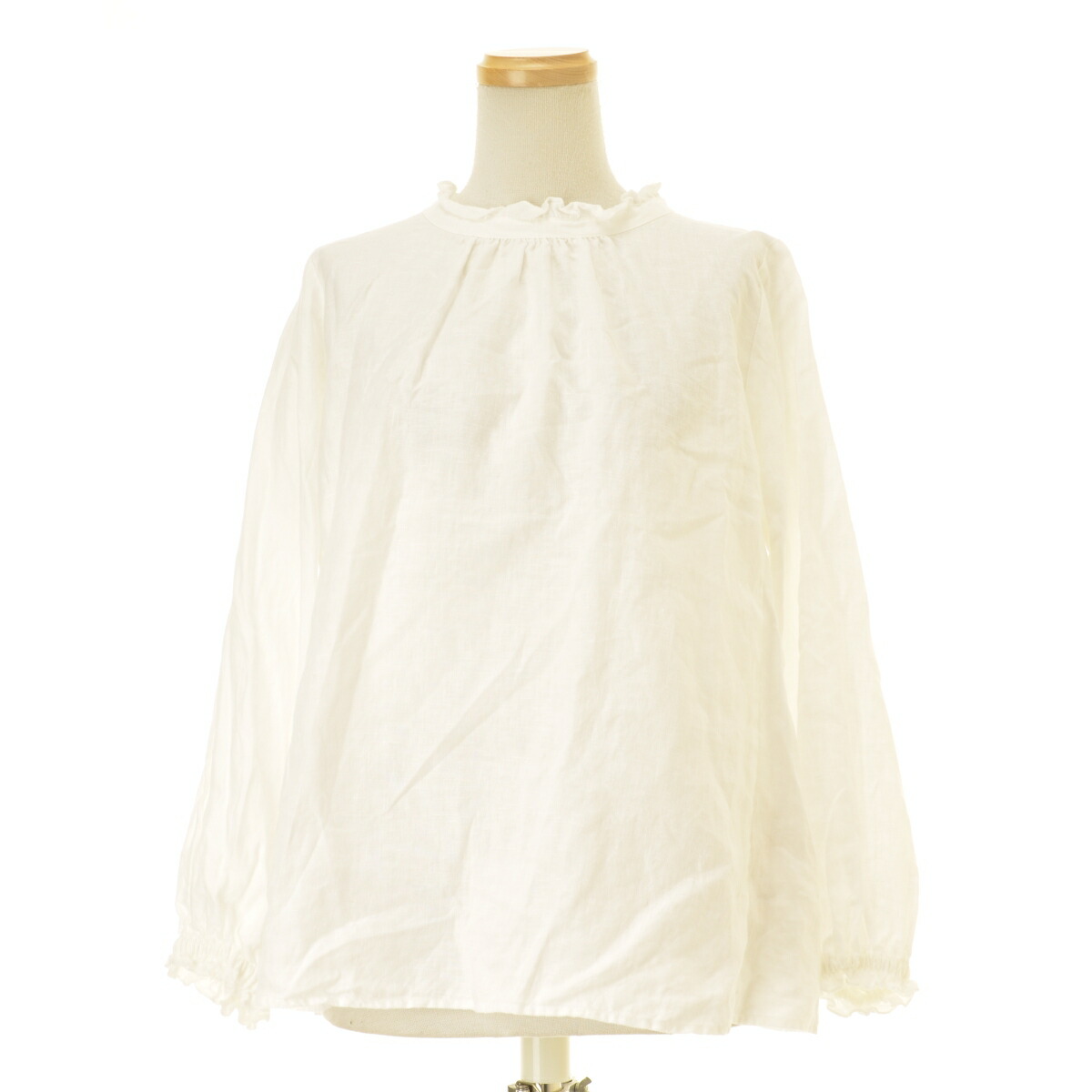 nest Robe - ネストローブ　ビエラスタンドフリルブラウス（ベージュ） 楽天市場】【2023/SS/定価2.7万】ネストローブ nest Robe