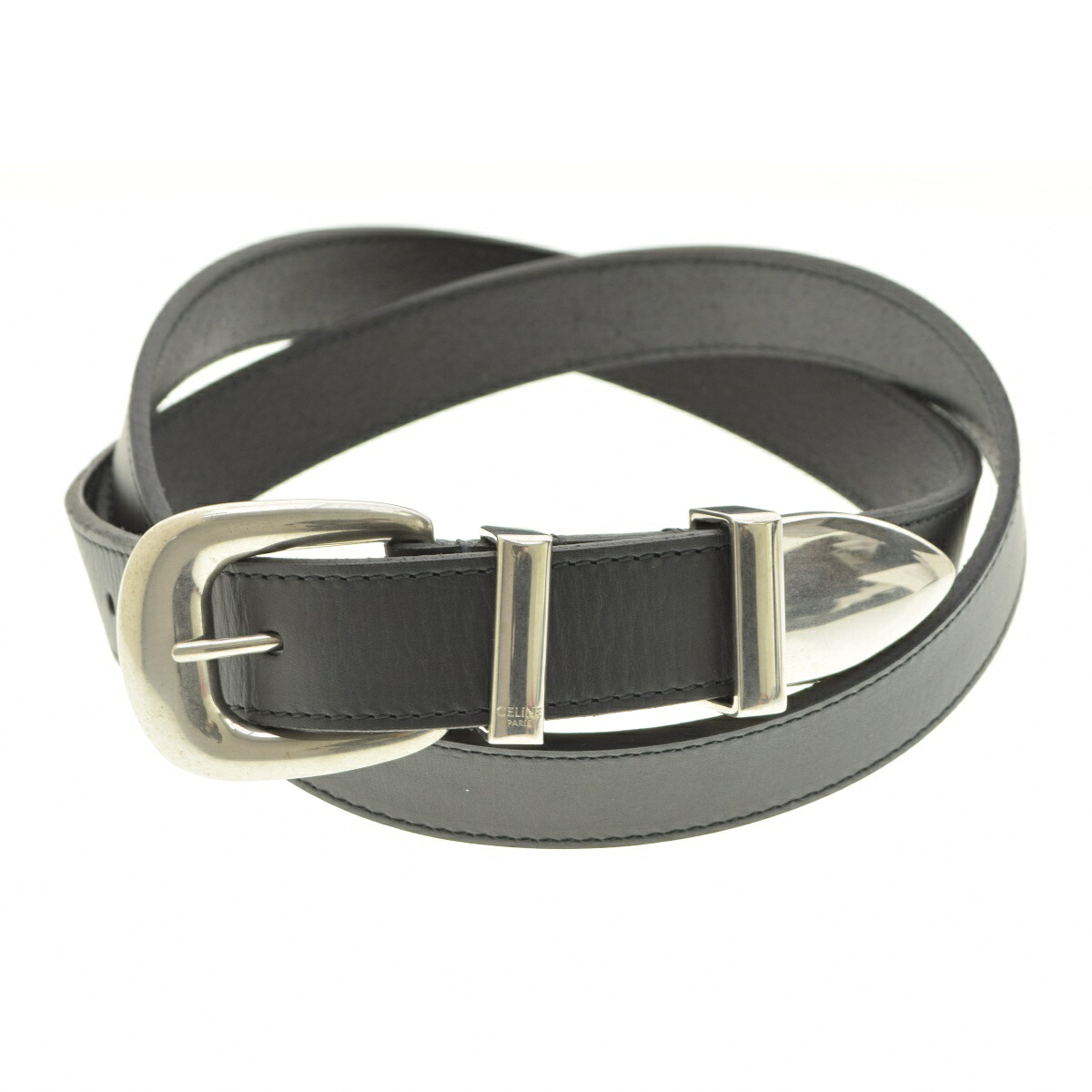 【中古】CELINE / セリーヌ 45BBX3ACI.38SI.95 ミディアム 25MM ウエスタンベルト / ヴィンテージカーフスキンベルト【cacgacae-z】