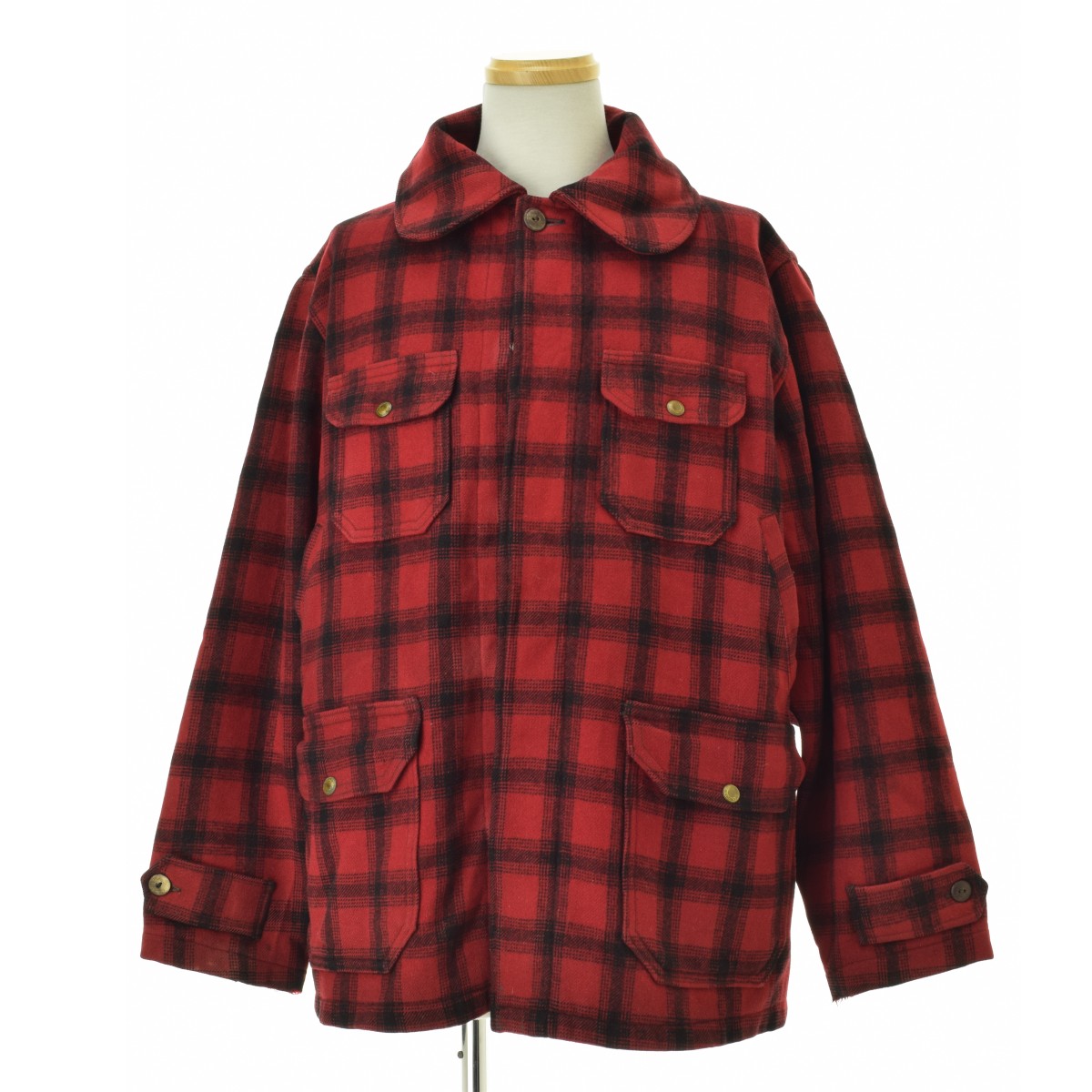 90s ウールリッチ バッファローチェック ウールシャツ ハンティング USA製 90s USA製 Woolrichウールリッチ バッファローチェック ウールシャツ