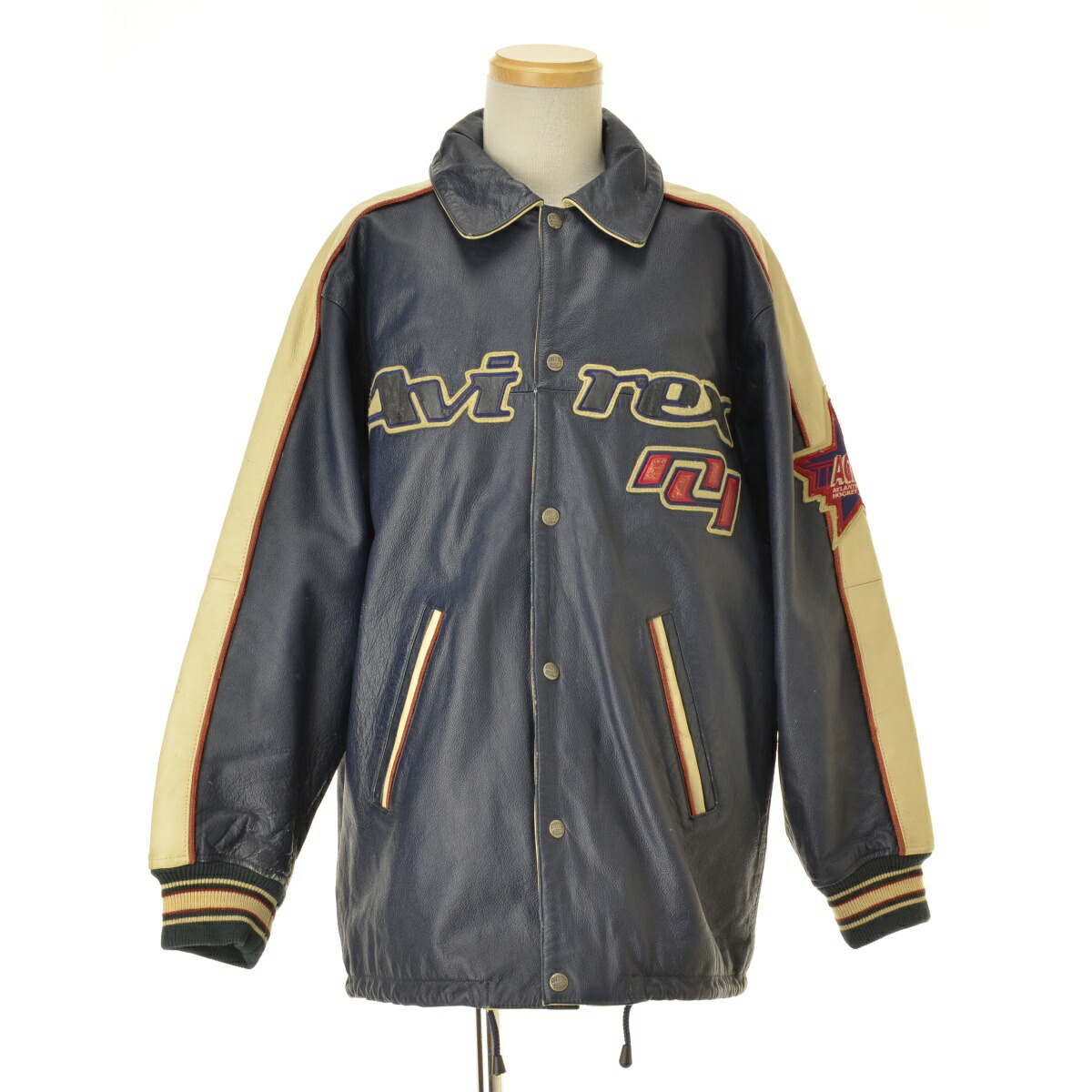 楽天市場】【中古】AVIREX 90s レザースタジャン ALL STAR AWARD