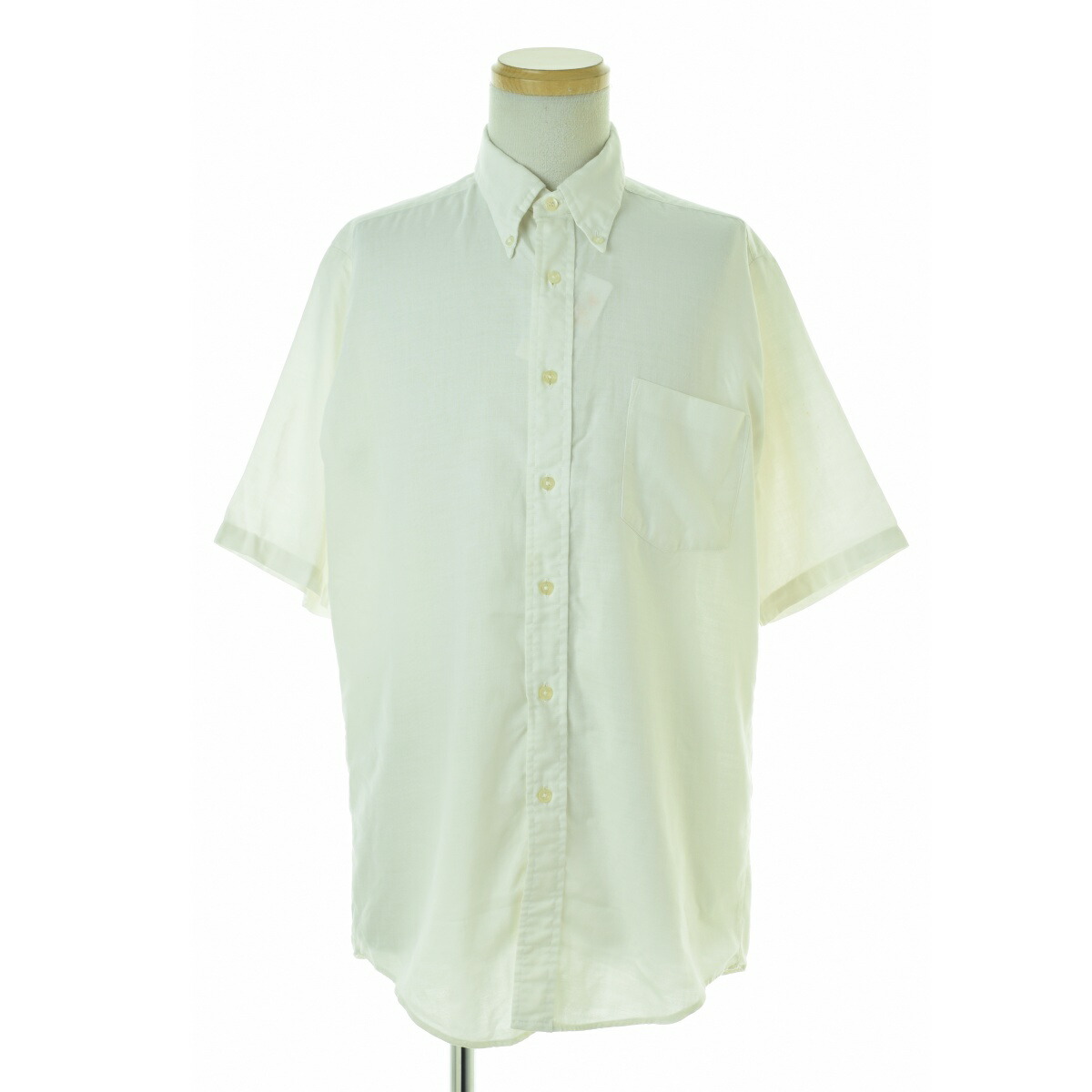 【中古】VINTAGE / ヴィンテージ 60s～ オックスフォードボタンダウン半袖シャツ【cacfajch-m】