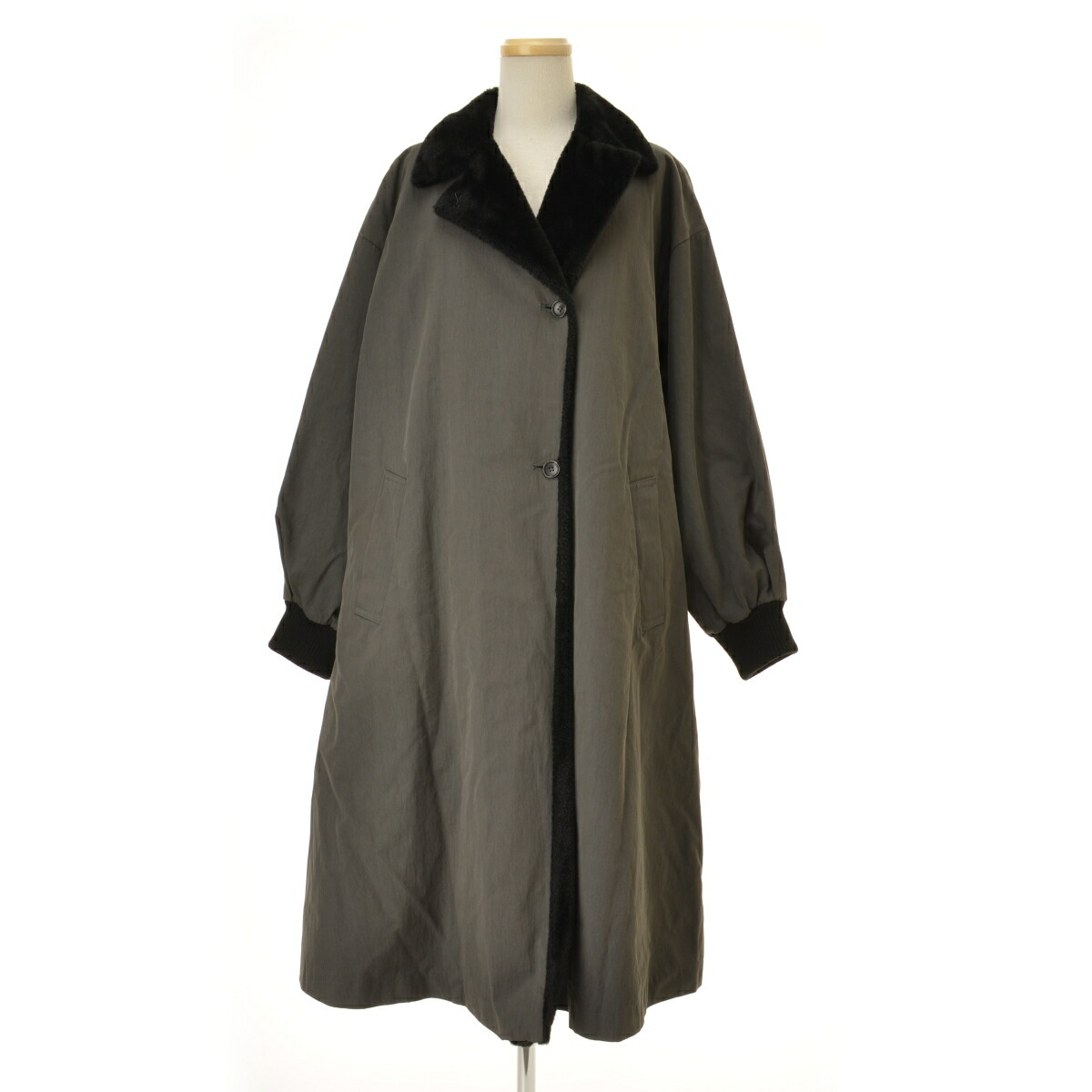 【中古】mizuiro-ind / ミズイロインド バックボアコート【cacgacbj-l】