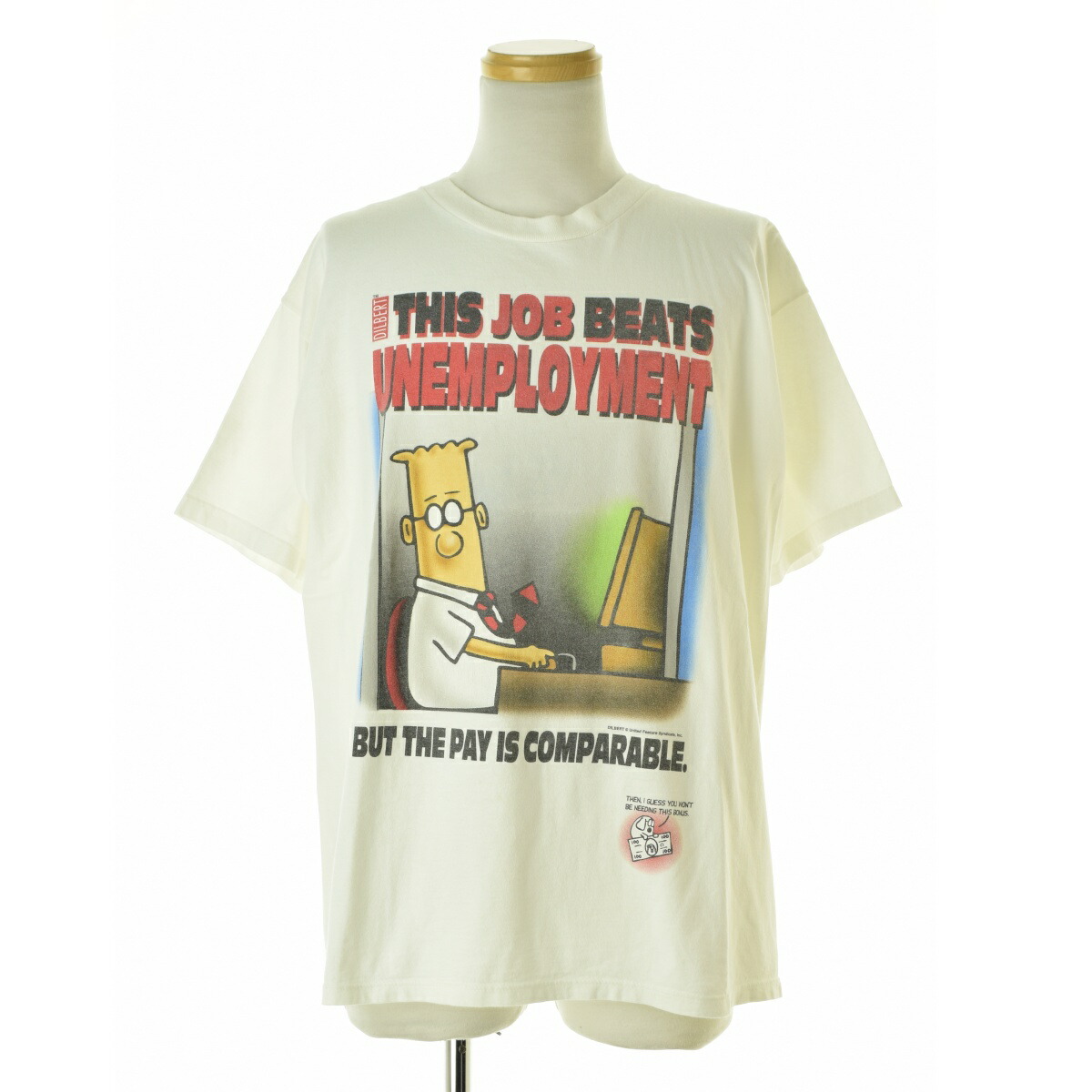 【中古】古着 / フルギ 90s USA製 DILBERT半袖Tシャツ【cacfbacb-m】