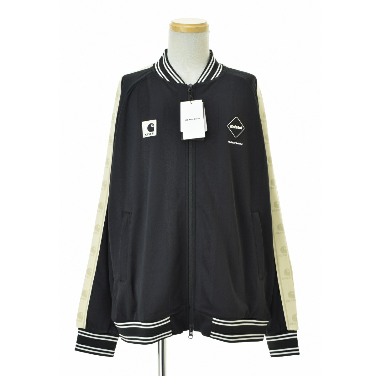 【中古】F.C.R.B. / F.C.Real Bristol × CARHARTT WIP / エフシーアールビー / エフシーレアルブリストル × カーハート ワークインプログレス26SS FCRB-260125 Carhartt WIP VARSITY TRACK JACKETベースボールジャケット【cacgagce-m】|ブランド古着の買取販売カンフル