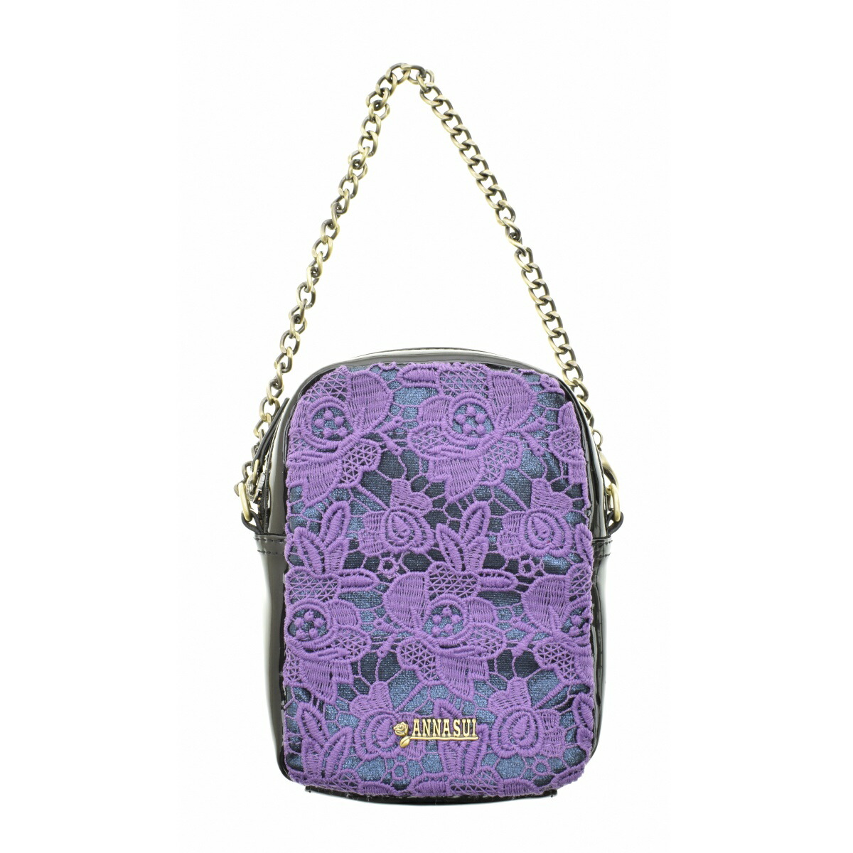 楽天市場】【中古】ANNA SUI / エナメルハンドバッグ アナスイ