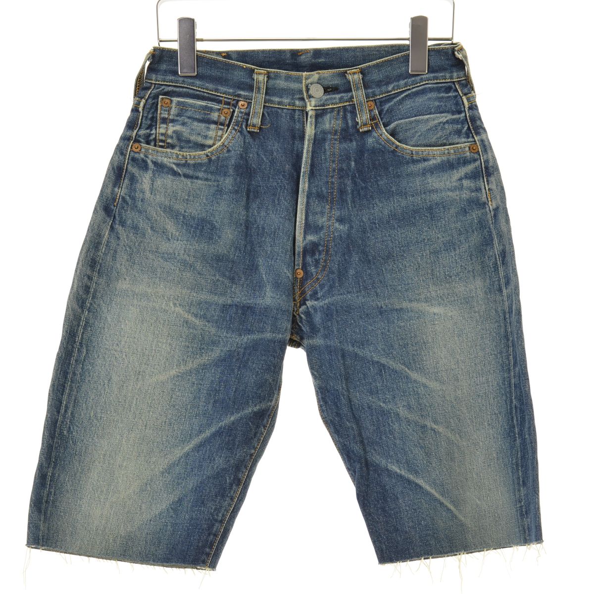 美品　EVISU PARISデニムパンツ　ジーンズ EVISU PARIS エヴィス パリ ボタンフライ テーパードデニム