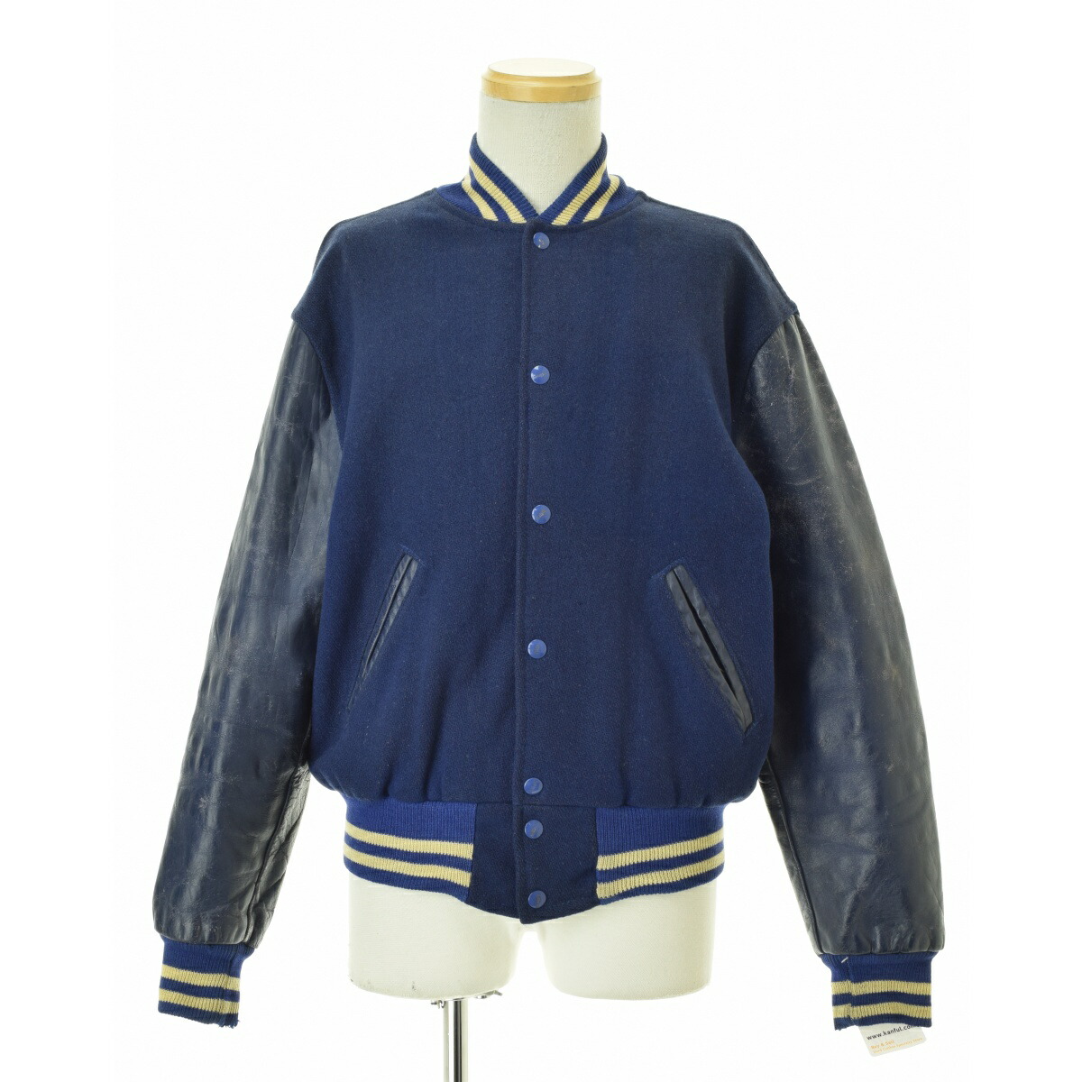 80s MEN'S BIGI スタジャン 袖レザー ヴィンテージ アーカイブ 116397-1.jpg