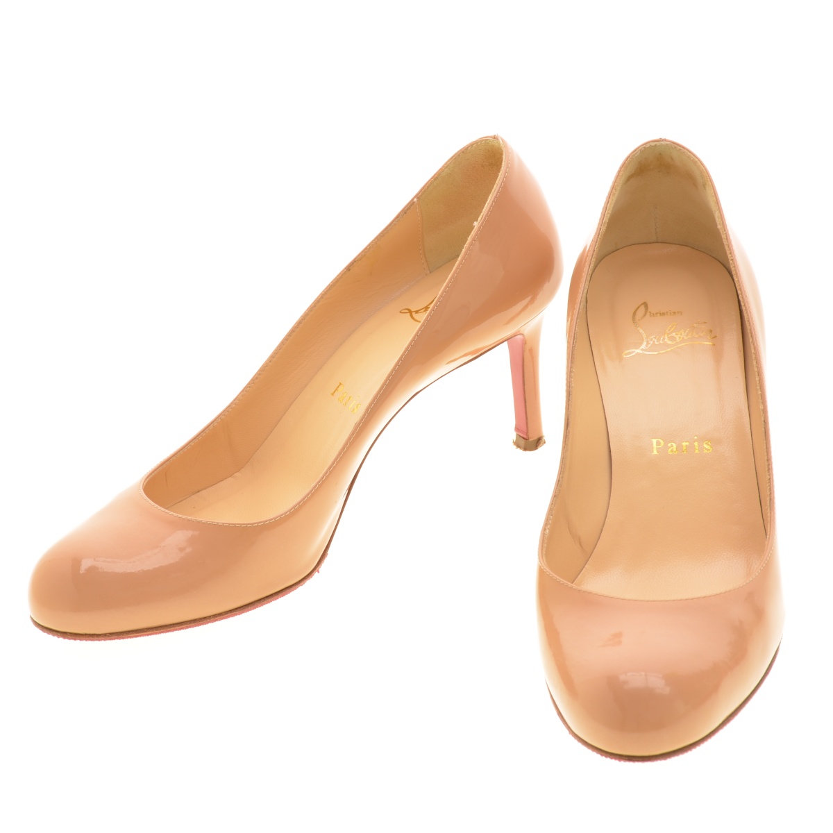 Christian Louboutin パンプス エナメル ラウンドトゥ 38 楽天市場】Christian Louboutin クリスチャンルブタン パンプス