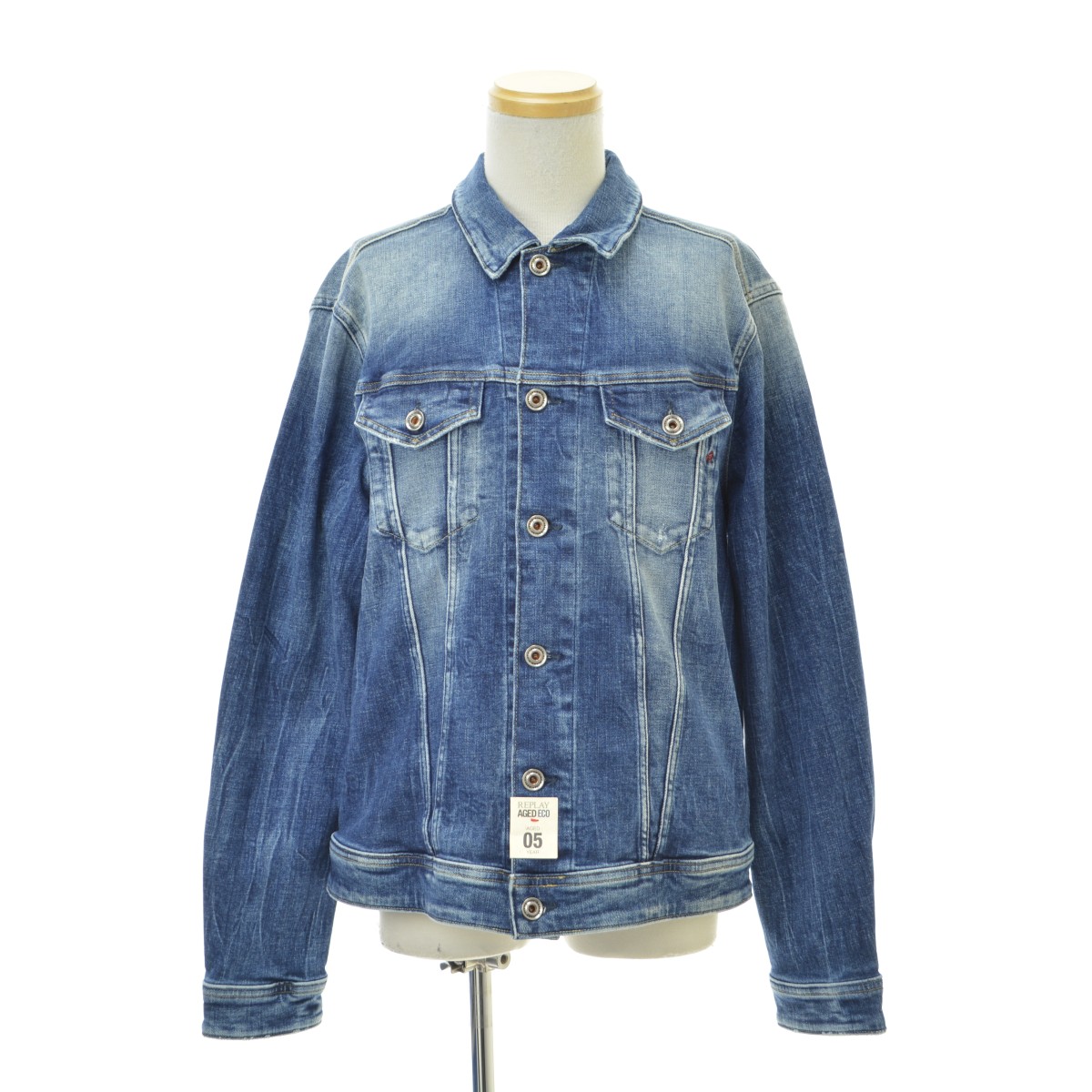 【中古】REPLAY / リプレイ MV842J.000.141.534 AGED 05YEAR ヴィンテージ加工デニムジャケット【cacgabbi-m】