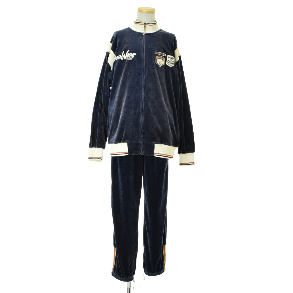 【中古】Rocawear / ロカウェア 00s ワッペン付き ベロア ジャージセットアップ【cacgacbf-m】 10,582円