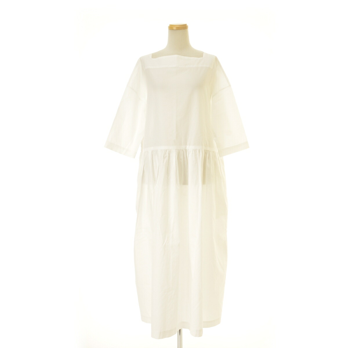 新品 定価6.8万 TOUJOURS カシミア混 カシュクール ワンピース 33-2402-531_1.jpg