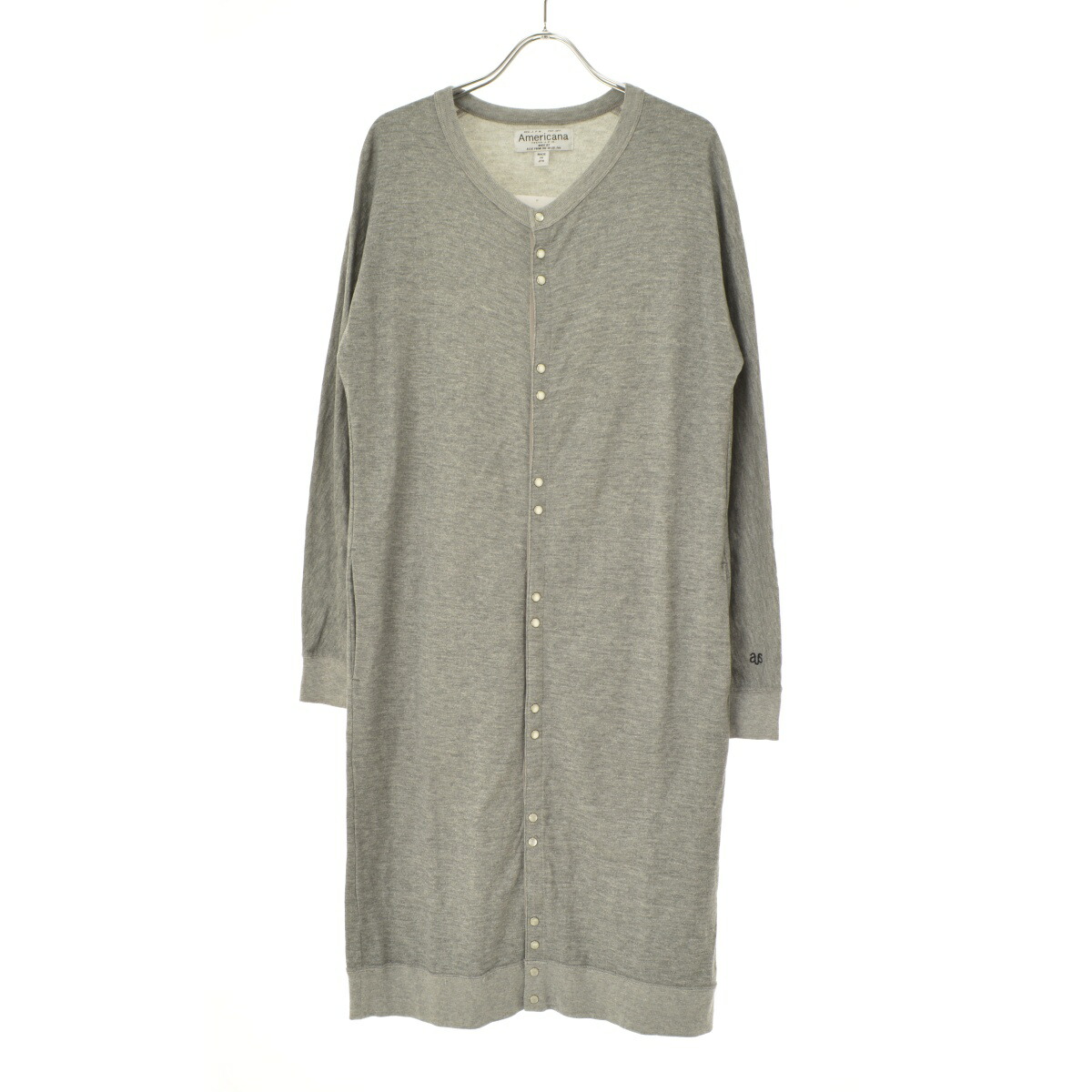 L&#39;Appartement DEUXIEME CLASSE - アパルトモン AMERICANA アメリカーナ スウェット ロングカーディガン AMERICANA/アメリカーナ】 WIDE FULLZIP HOODIE（パーカー）｜L