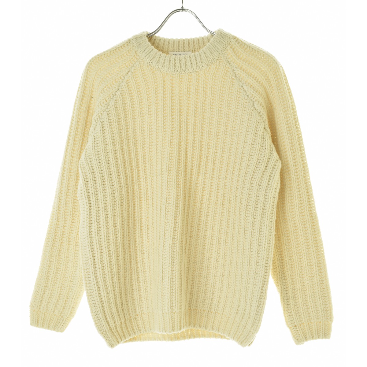 H BEAUTY&YOUTH / エイチビューティ&ユース 1613-199-3419 FLUFFY LAME SHORT KNIT PULLOVER 長袖ニットセーター H BEAUTY&YOUTH UNITED ARROWS（エイチビューティーアンドユース