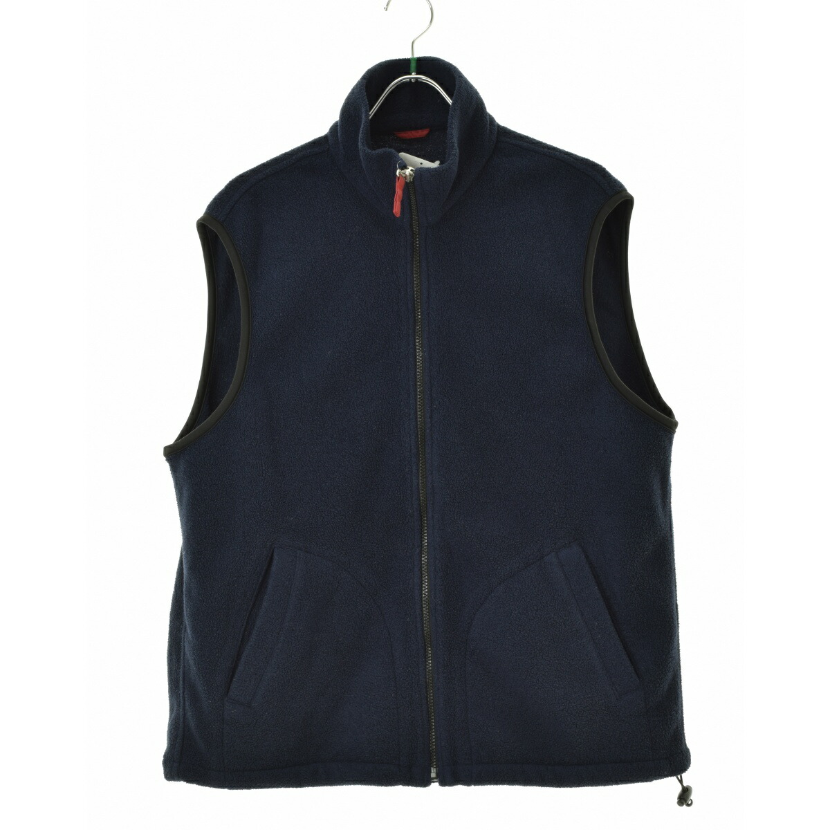 23AW【新品】☆CALEE　キャリー：ナイロンリップ　フリースベスト　ブラック CALEE】（キャリー）