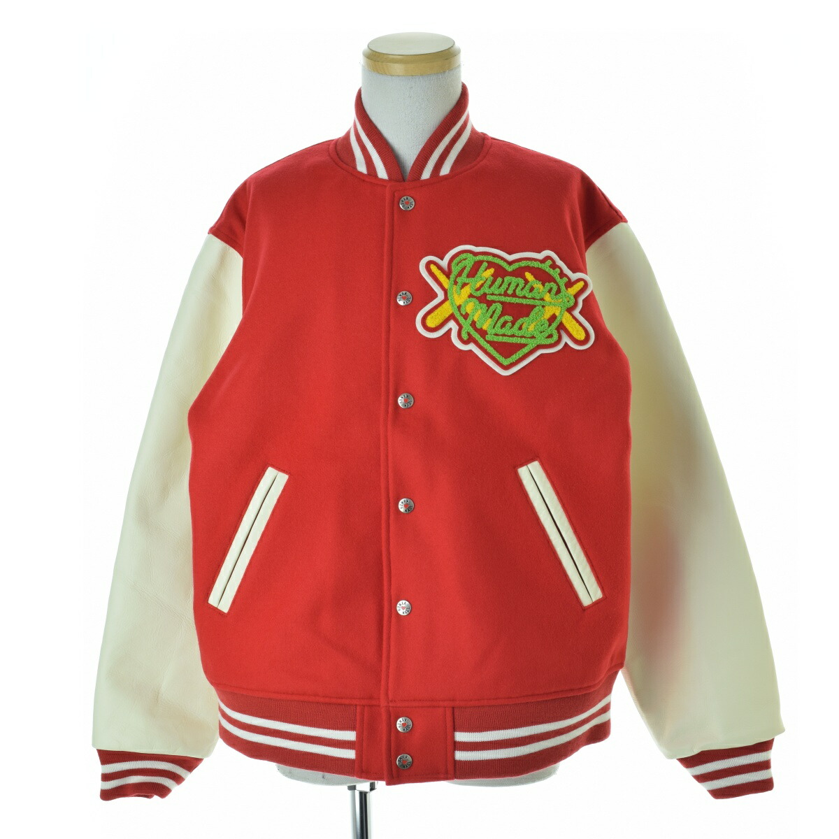 楽天市場】HUMAN MADE×KAWS 2021AW Varsity Jacket XX22JK004