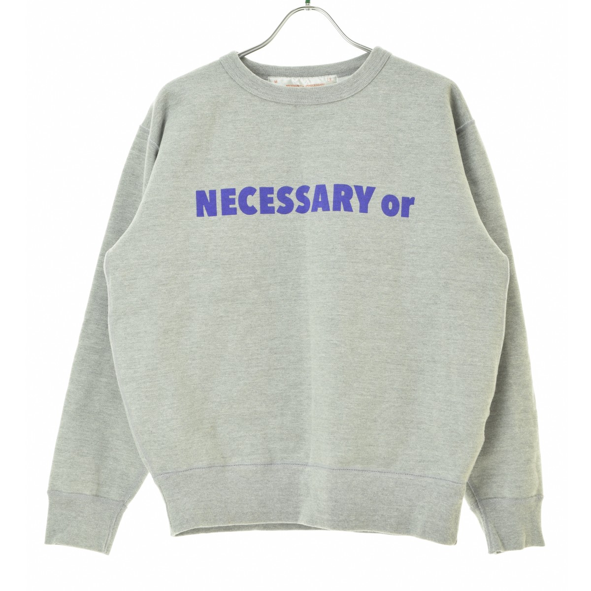 【中古】NECESSARY or UNNECESSARY /N.O.U.N / ネセサリーオアアンネセサリー / ナウン NOUN SWEAT CREW ナウン スウェット クルー半袖スウェット【cacgabad-m】