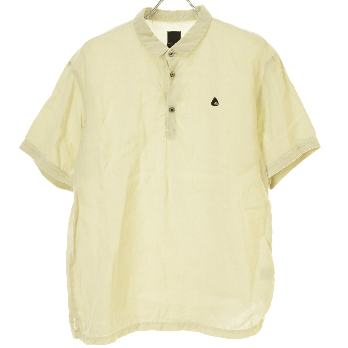 新品未使用　マイヨ　リネンシャツTee maillot linen rich shirt-Tee IVORY maillot通販・取扱い rusk
