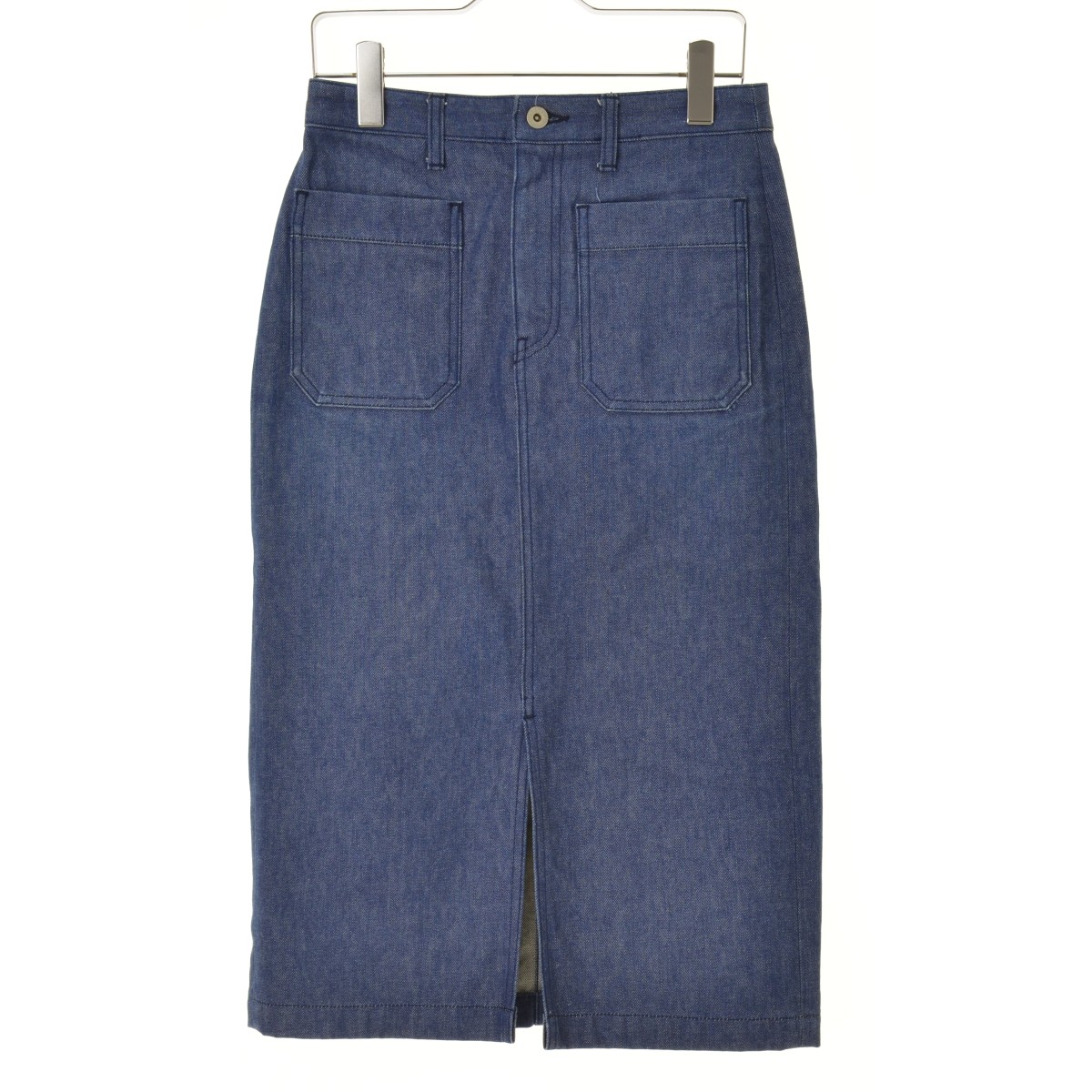 MACPHEE コットンデニムフロントタックロングスカート MACPHEE コットンデニムフロントタックロングスカート MACPHEE