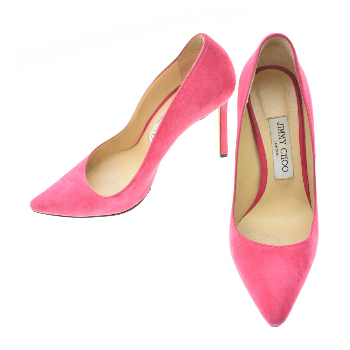 【中古】JIMMY CHOO / ジミーチュウROMY 100 スエード ポインテッドトゥパンプス【cacgafae-z】｜ブランド古着の買取販売カンフル