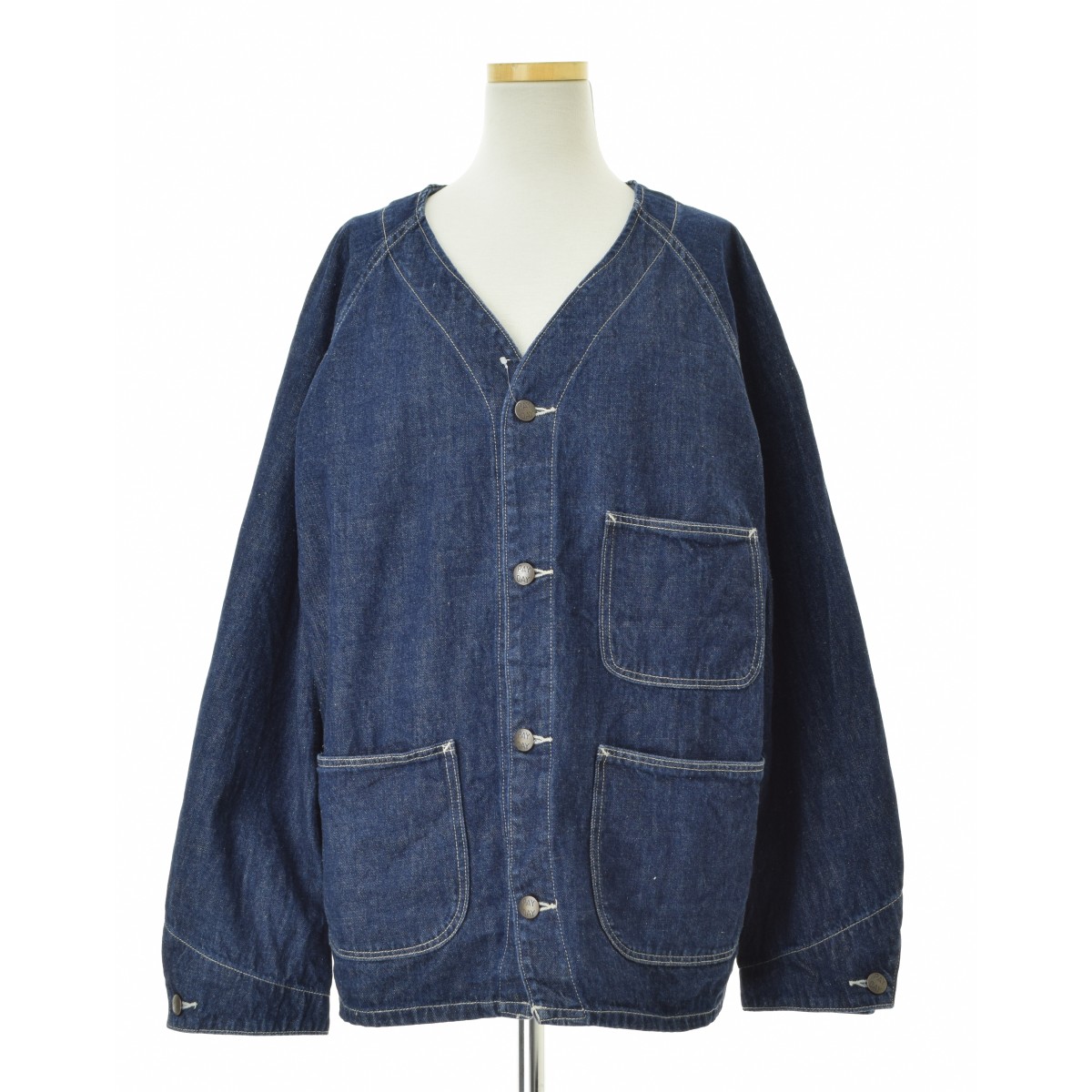 【中古】PAY DAY / ペイデイ PD21-JK-BCRW4 ノーカラーカバーオールデニムジャケット【cacgadch-l】