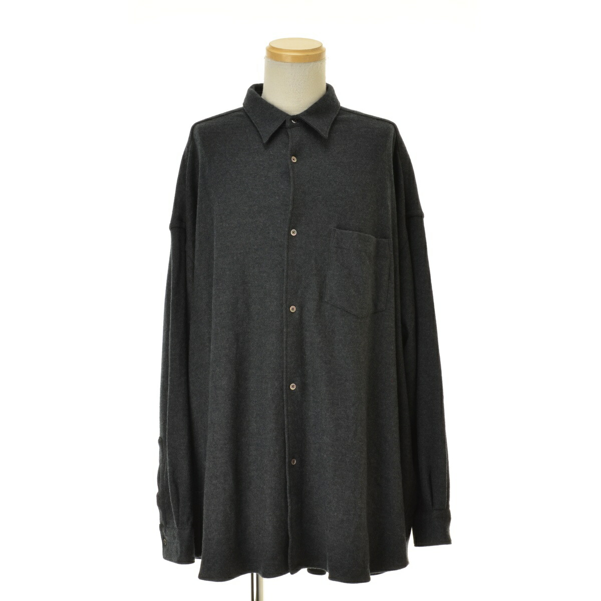 【中古】Graphpaper / グラフペーパー 25AW GU253-50221B ウールスムースフランネルオーバーサイズレギュラーカラーシャツ長袖シャツ【送料無料】【cacgadba-m】