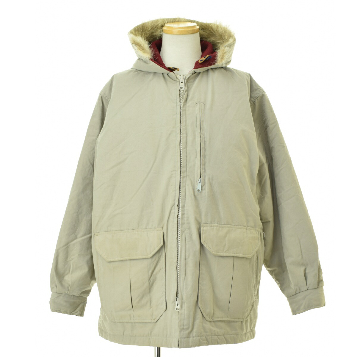 【中古】WOOLRICH / ウールリッチ 80s ファー付ウールライニングマウンテンパーカー【cacgadaf-m】