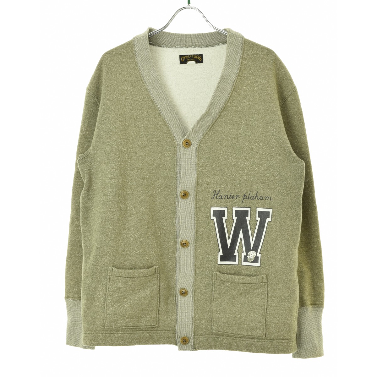 WEST RIDEストライプ ウールカーディガン サイズ38 L〜XL WESTRIDE カバーオール No.MBS2404 