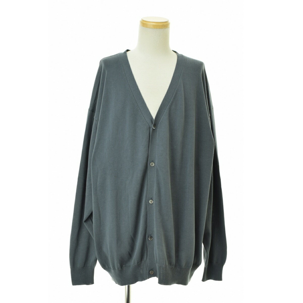 Graphpaper グレー カーディガン F グラフペーパー Graphpaper High Density Cotton Knit Cardigan