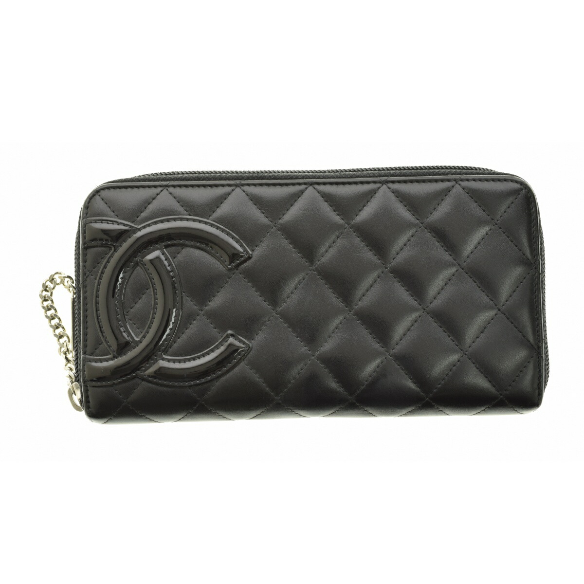 【レア】CHANEL 長財布 カンボンライン シルバー ブラック ラウンドジップ 楽天市場】CHANEL(シャネル) カンボンライン ラウンドファスナー