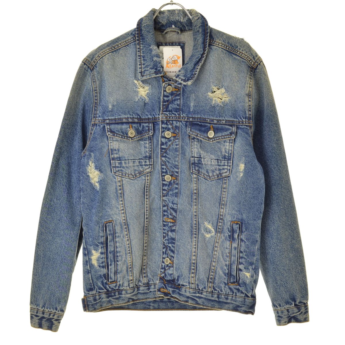 楽天市場】k□ザラ/ZARA ウィメンズ USED加工 デニムジャケット/G