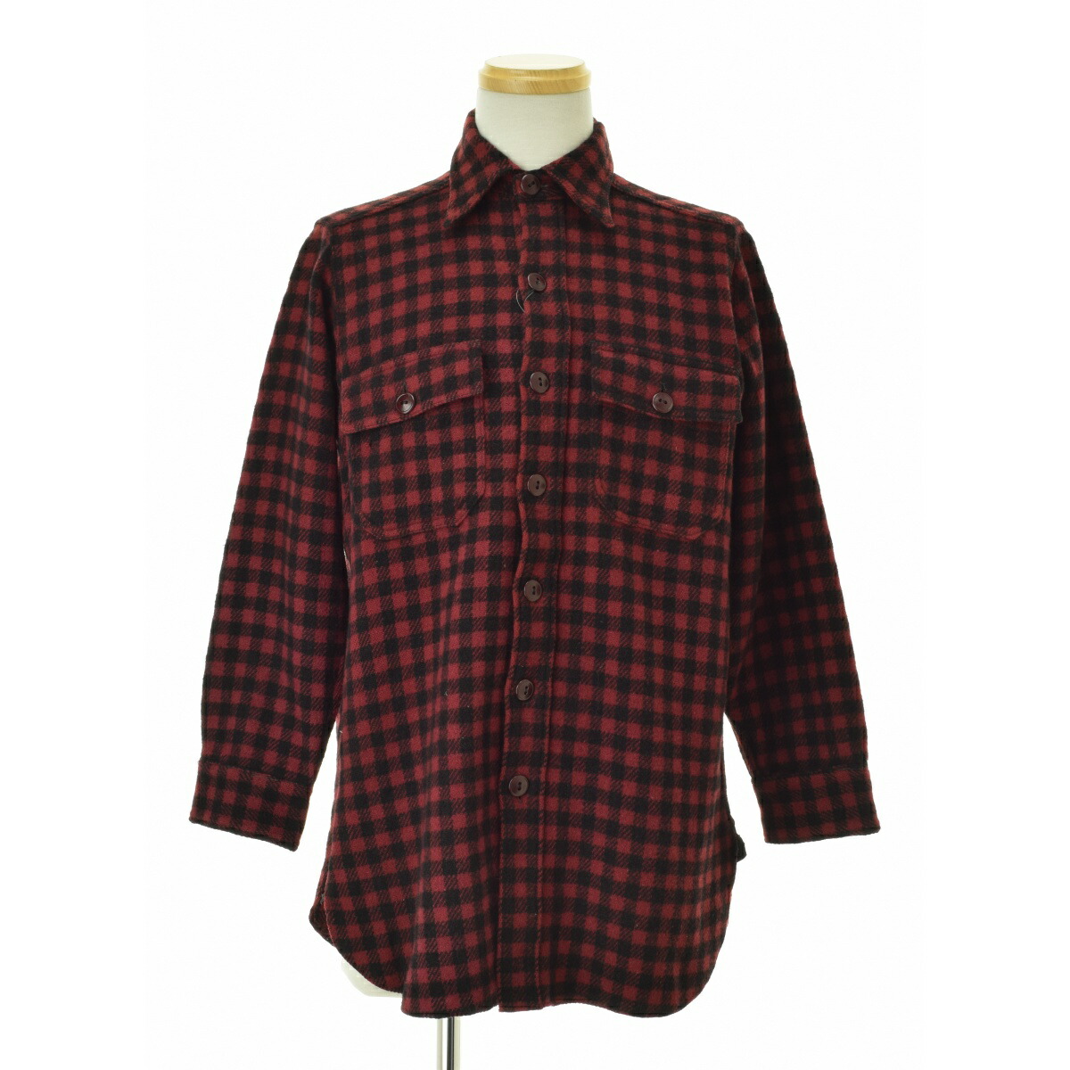 【中古】MONTGOMERY WARD / モンゴメリーワード 30s～ マチ付 ウールチェック長袖シャツ【送料無料】【cacfacag-m】 18,722円