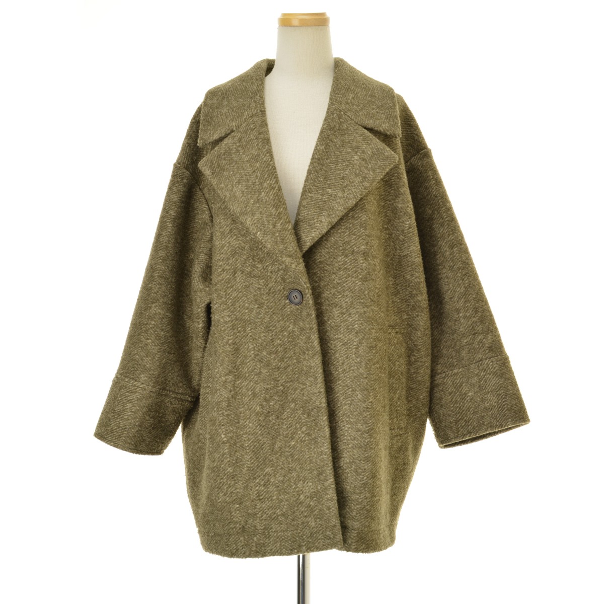 Spick and Span Wスライバーヘリンボーンミドルコート Spick & Span（スピックアンドスパン）の「Wスライバーヘリンボーン