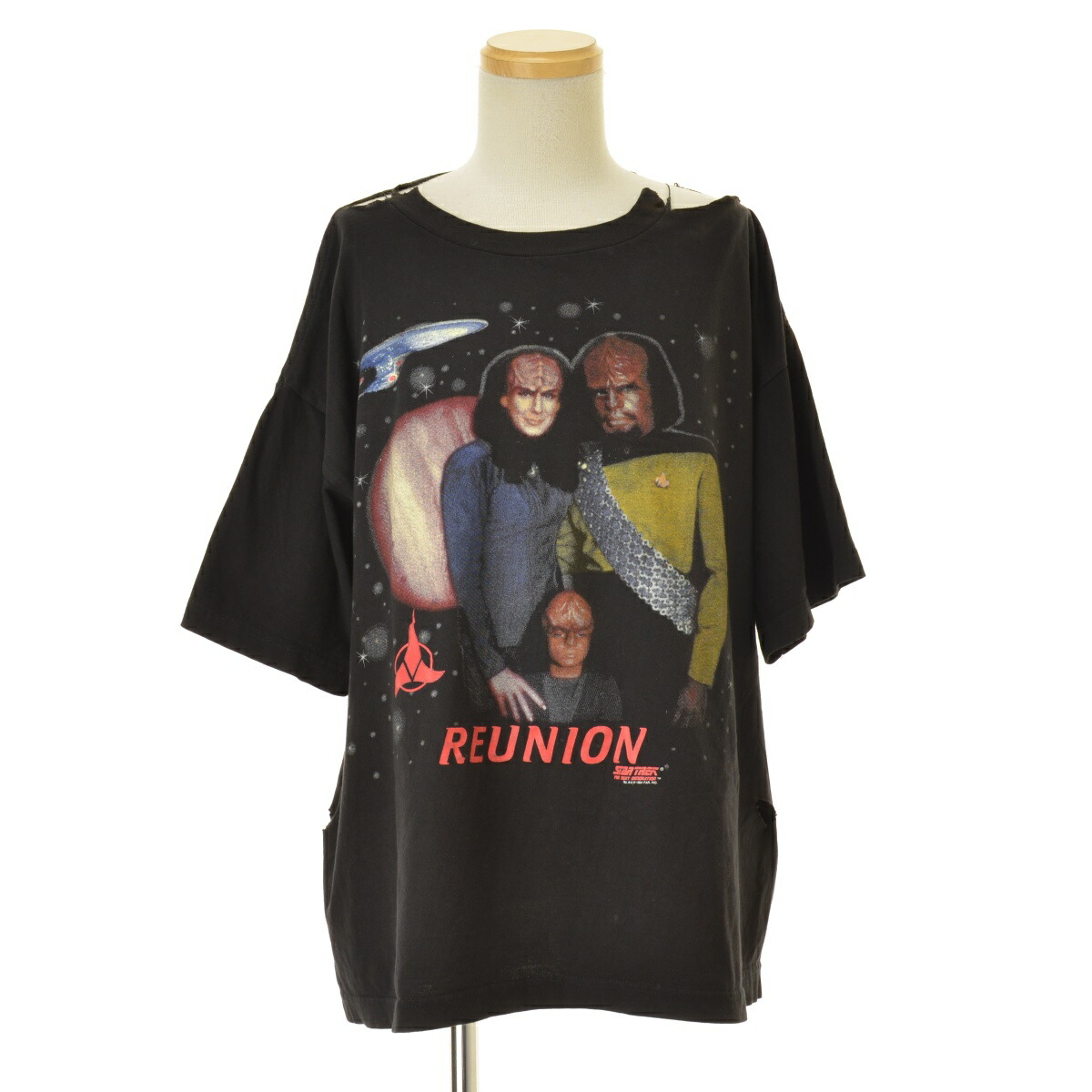 【中古】VINTAGE / ヴィンテージ 90s STAR TREK NEXT GENERATION REUNION半袖Tシャツ【cacebbce-m】