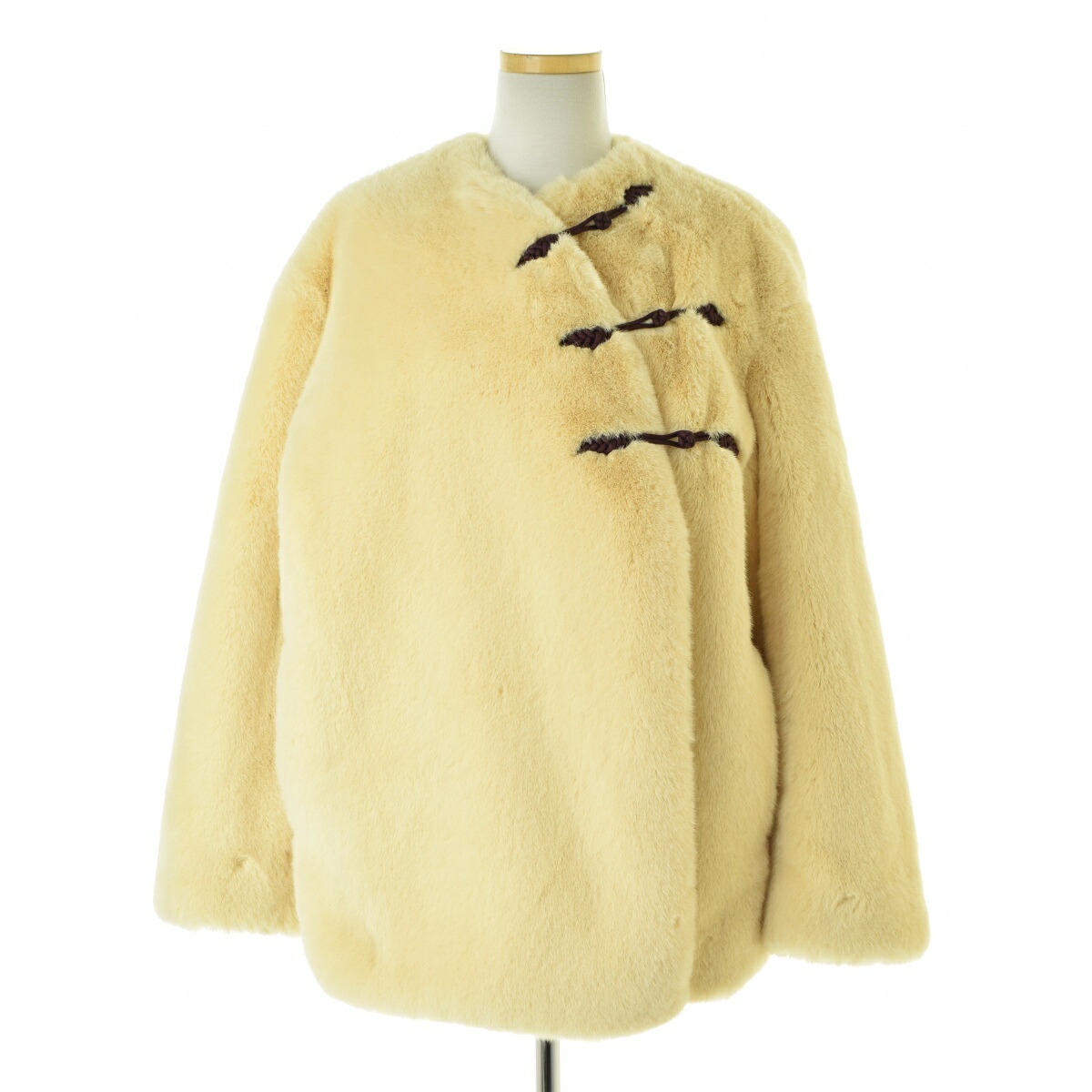 【中古】6 (ROKU) UNITED ARROWS / ロク 8625-151-0134 FAKE FUR CHINA OUTERコート【cacgabch-l】