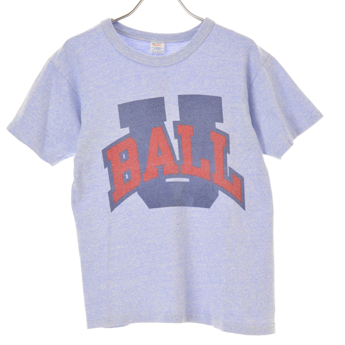 【中古】CHAMPION / チャンピオン 80s トリコタグ 8812ボディ U BALL 染込みプリント半袖Tシャツ【cacgabcc-l】
