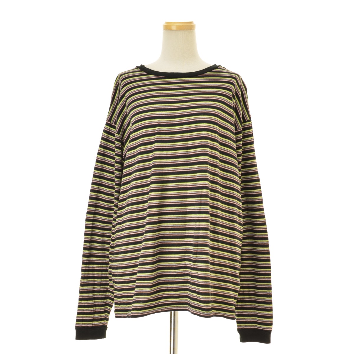 6 ロク ビューティーアンドユース カットソー 長袖 ボートネック ボーダー 6（ロク）の「＜6(ROKU)＞COTTON BORDER LONG SLEEVE T-SHIRT/T