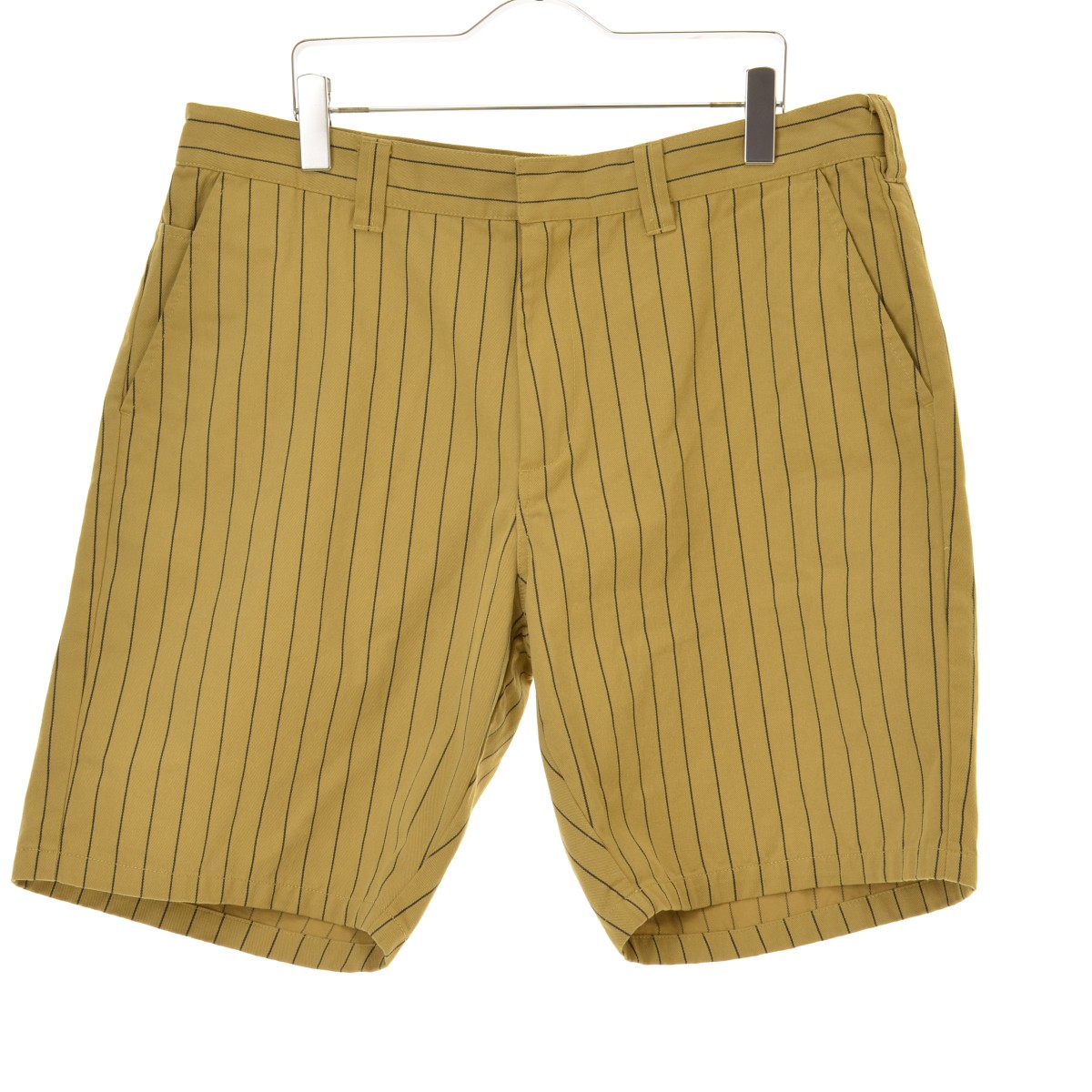 【中古】SUPREME / シュプリーム 21SS Work Short Brown Stripe ストライプショートパンツ【cacfbaah-m】