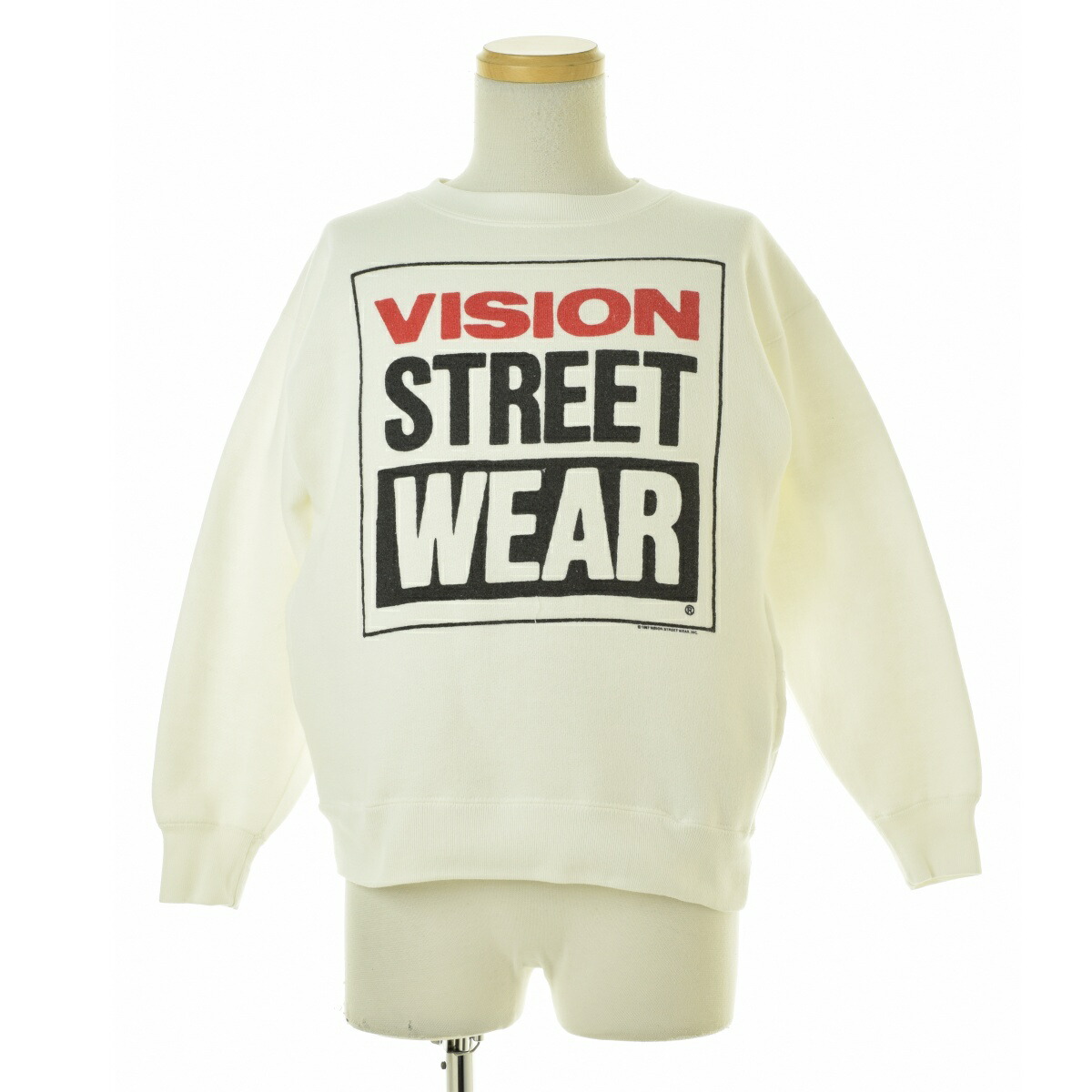 【中古】VISION STREET WEAR / ヴィジョン ストリートウェア 80s ポケット付 両面ロゴプリント長袖スウェット【cacfaeag-m】 7,810円