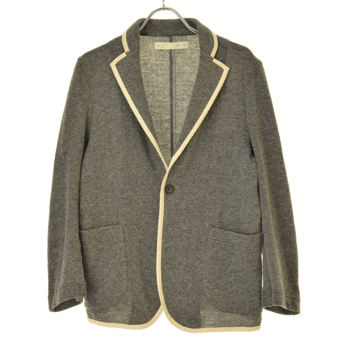ONICA セーター　メリノウール 陶釦付き ニット ジャンパー　ニット　黒 楽天市場】//【美品/定価4.7万】オニカ ONICA メリノウール陶釦