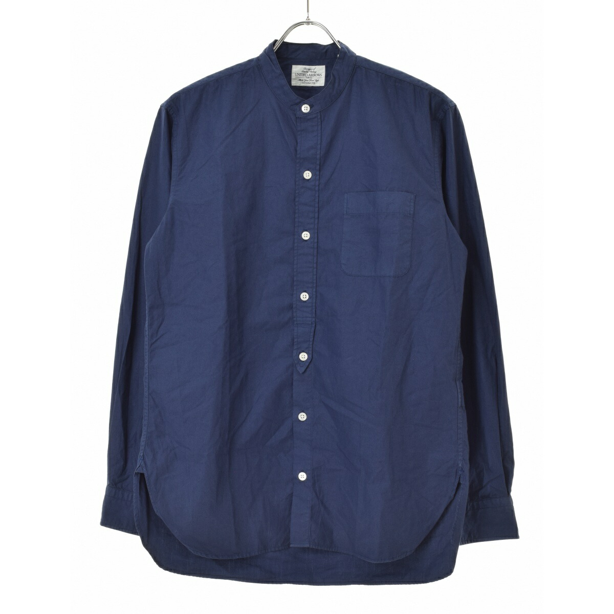 楽天市場】【中古】UNITED ARROWS リネン混バンドカラーシャツ