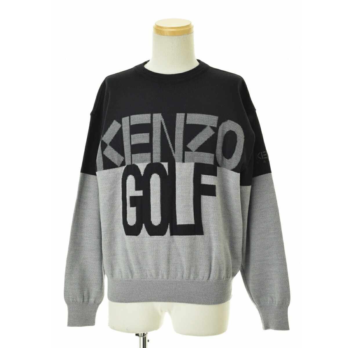 ケンゾーゴルフ 日本製 ゴルフ 長袖 セーター ブラック系 KENZO GOLF ニット メンズ ケンゾーゴルフ 日本製 ゴルフ 長袖 セーター ブラック系 KENZO