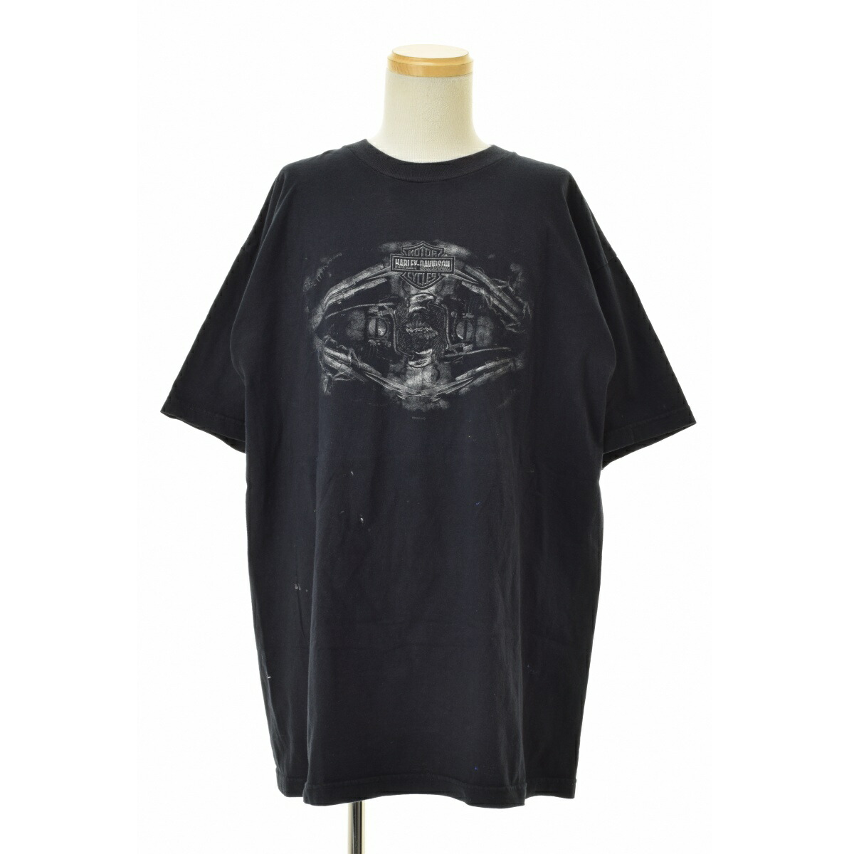【中古】HARLEY DAVIDSON / ハーレーダビッドソン 00s BATTLEFIELD 両面プリント半袖Tシャツ【cacebbcd-m】