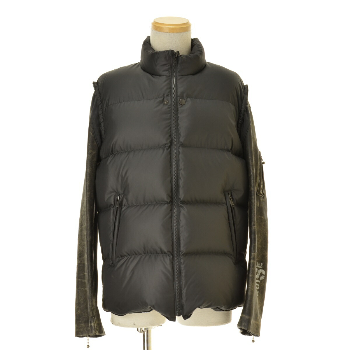 楽天市場】UNDERCOVERアンダーカバー 6A212-B6 アームホースレザー切替